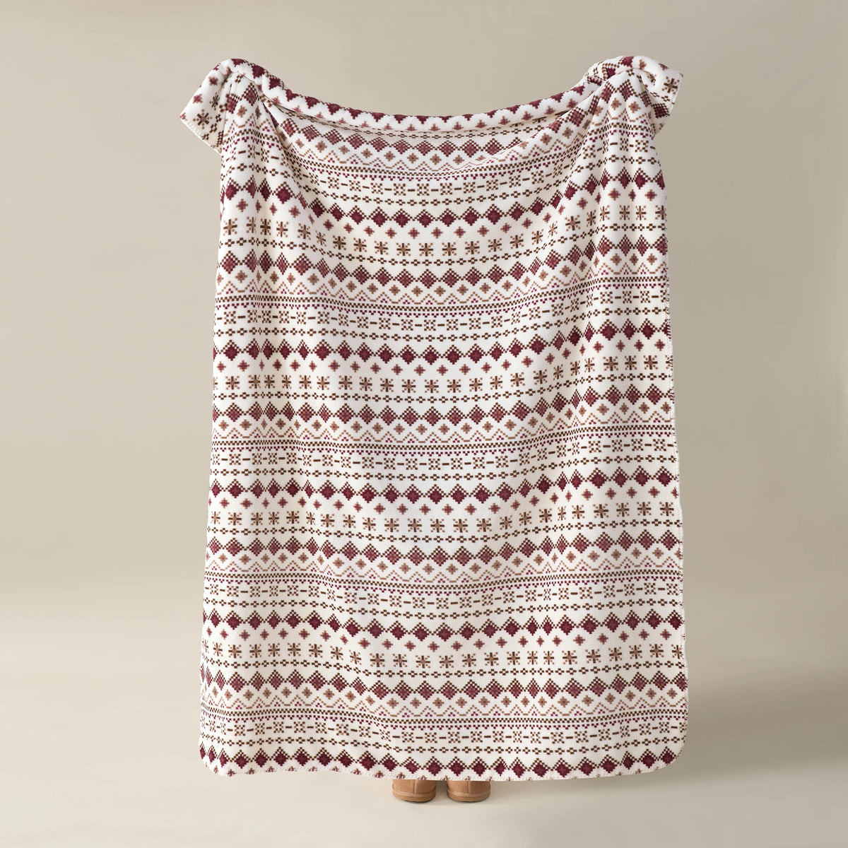 BADGER THROW FAIRISLE